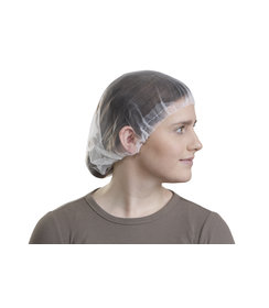 Filet à cheveux en nylon « micromesh » 57 cm, blanc