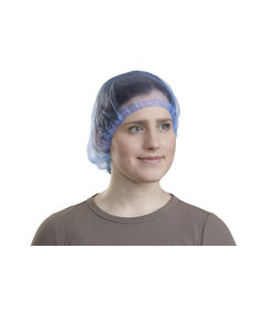 Filet à cheveux en nylon « micromesh » 58 cm, bleu