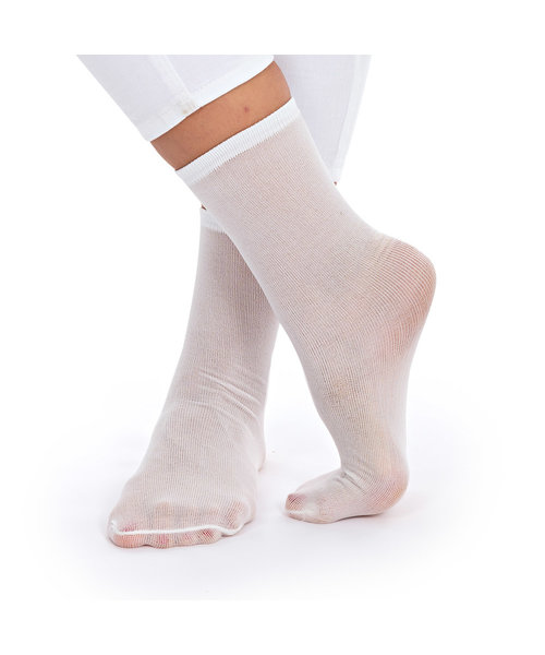 HygoStar Chaussettes jetables « OP », polycoton blanc