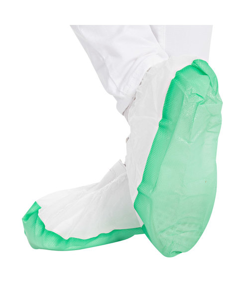 HygoStar Couvre-chaussures en PP/CPE, blanc-vert