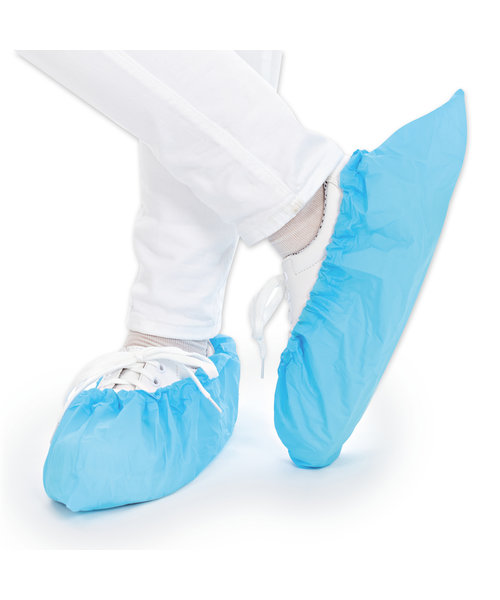 HygoStar Couvre-chaussures « Anti-Slide » avec revêtement CPE/TPE, bleu