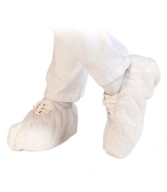 Couvre-chaussures « Med » PP antidérapants, blancs (40 cm)