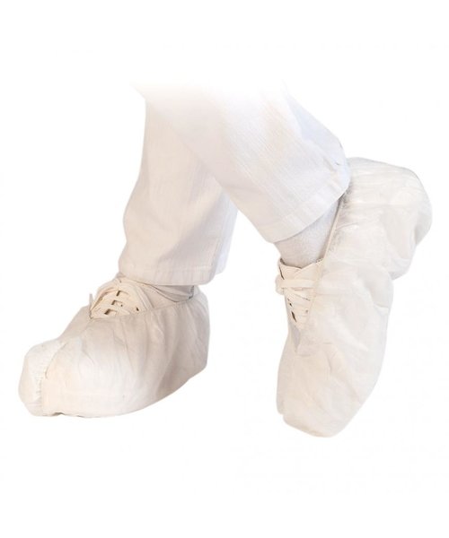 HygoStar Couvre-chaussures « Med » PP antidérapants, blancs (40 cm)
