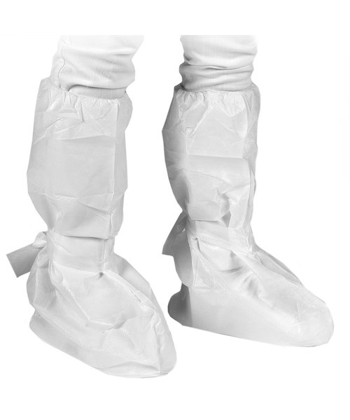HygoStar Housse de botte avec revêtement PP/CPE, antidérapante, blanche