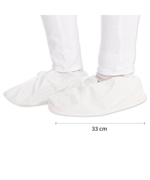 HygoStar Couvre-chaussures microporeux (33 cm), blanc
