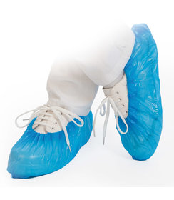 Couvre-chaussures détectables CPE, bleus