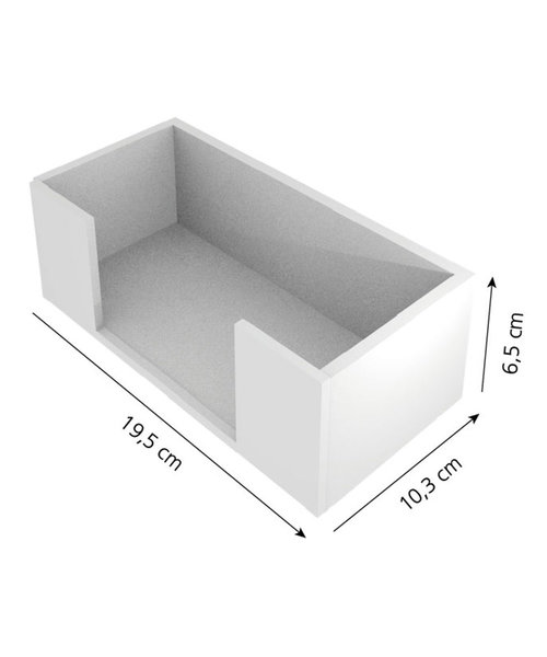 HygoStar Dispenser voor mondmaskers, roestvrij staal (19.5 x 10.3 x 6.5 cm)