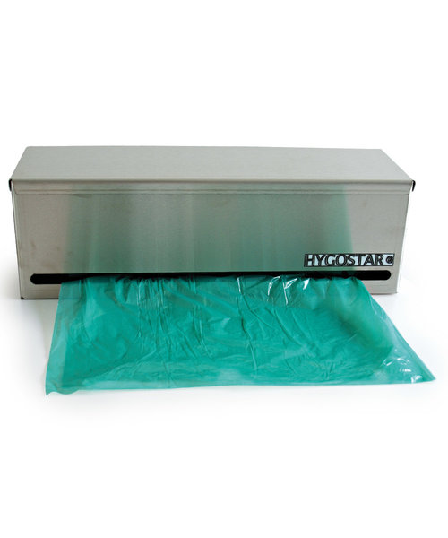 HygoStar Dispenser voor schorten op rol, roestvrij staal (42 x 13 x 14 cm)