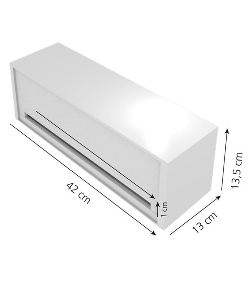 HygoStar Distributeur pour tabliers en rouleau, acier inoxydable (42 x 13 x 14 cm)