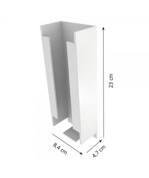 HygoStar Distributeur de masques bucaux, acier inoxydable (23 x 8,4 x 4,7 cm)