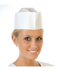 Bonnet à cheveux Forage « Service », papier gaufré blanc