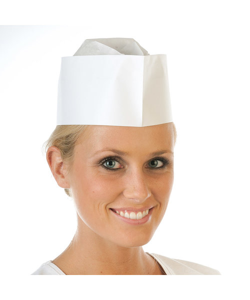 HygoStar Forage bonnet « Service », papier gaufré blanc (28 x 8,5 cm)