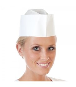 Bonnet à cheveux Forage « Service », papier blanc