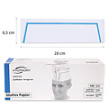 HygoNorm Bonnet à cheveux Forage « Service », papier blanc-bleu (28 x 8,5 cm)