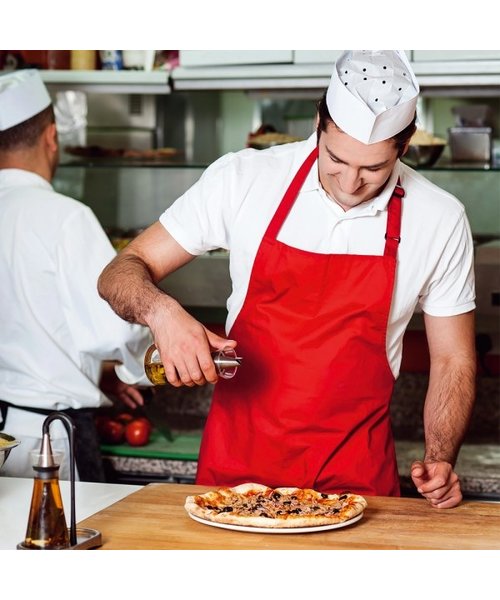 HygoNorm Coiffe à cheveux Forage « Service », papier blanc-rouge (28 x 8,5 cm)