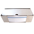 HygoStar Dispenser voor forage haarmutsen, roestvrij staal (30 x 10 x 11 cm)