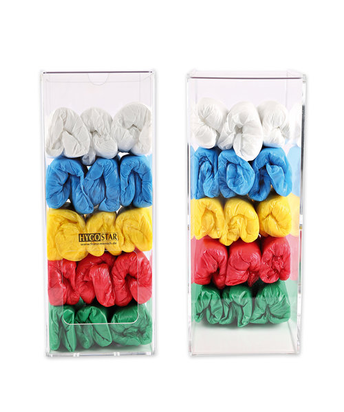 HygoStar Distributeur multiple pour vêtements jetables, acrylique (15,5 x 21 x 38 cm)