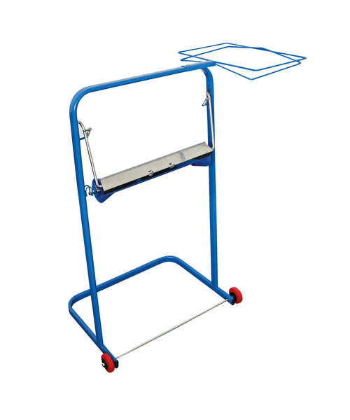 Support de sol pour papier essuie-tout + support pour sac poubelle, acier