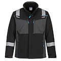 Portwest WX3 FR vlamvertragende softshell jas, zwart