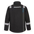 Portwest WX3 FR vlamvertragende softshell jas, zwart