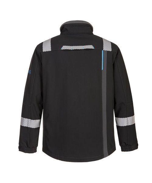 Portwest WX3 FR vlamvertragende softshell jas, zwart