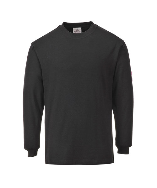 Portwest FR11 T-shirt ignifuge et antistatique (manches longues), noir