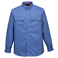 Portwest Bizflame Plus vlamvertragend hemd, blauw