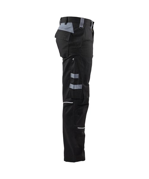 Blåkläder 1561 Pantalon de travail ignifuge noir/gris