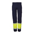 BORLA broek, multinorm - inherent vlamvertragend/ navy, fluo geel