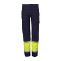 Pantalon BORLA, multinorme - intrinsèquement ignifuge / bleu marine, jaune fluo