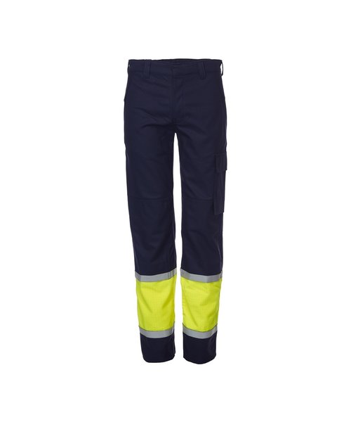 BORLA broek, multinorm - inherent vlamvertragend/ navy, fluo geel