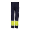 Pantalon BORLA, multinorme - intrinsèquement ignifuge / bleu marine, jaune fluo