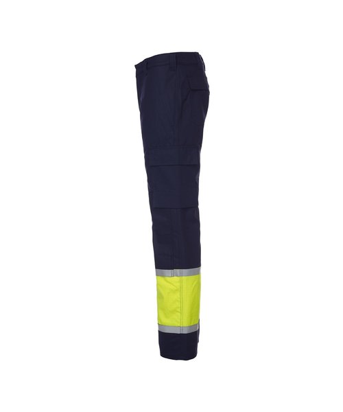 Pantalon BORLA, multinorme - intrinsèquement ignifuge / bleu marine, jaune fluo