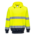 Portwest Hi-Vis 2-tone sweatshirt met kap geel/marine