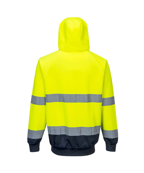 Portwest Sweat-shirt haute visibilité bicolore avec capuche, jaune/marine