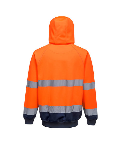 Portwest Sweat-shirt haute visibilité bicolore avec capuche orange/marine