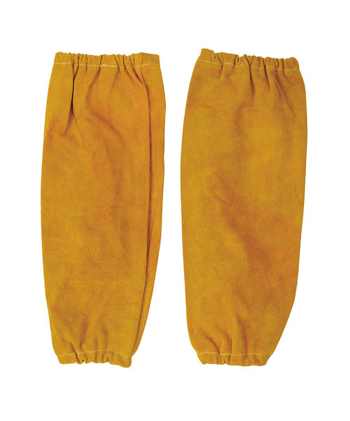 Portwest Manches à souder en cuir SW20, brun doré (40 cm)