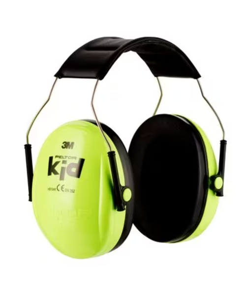 3M Casque antibruit Peltor™ pour enfants H510AK, vert fluo
