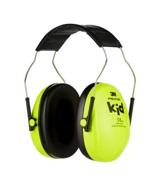 3M Casque antibruit Peltor™ pour enfants H510AK, vert fluo