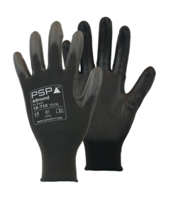 PSP 10-710 Gant polyvalent en nylon PU, noir