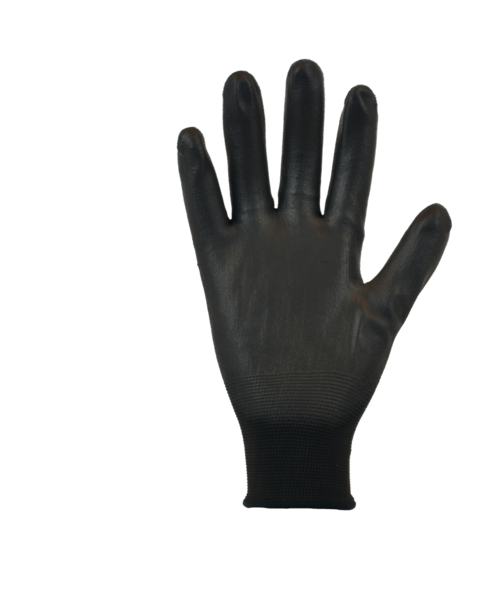 PSP PSP 10-710 Gants polyvalents en nylon PU, couleur noire (emballés individuellement par paire)
