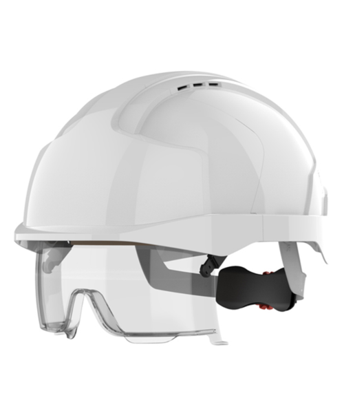 JSP  Casque de sécurité EVO® VISTAlens® avec lunettes intégrées - avec ouvertures de ventilation