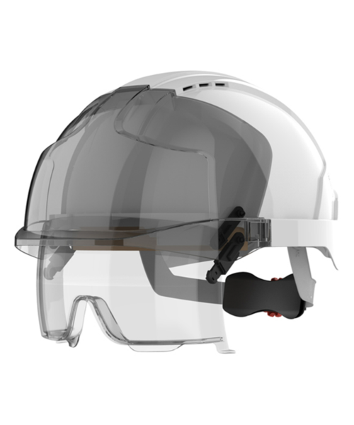 JSP  Casque de sécurité EVO® VISTAlens® avec lunettes intégrées - avec ouvertures de ventilation
