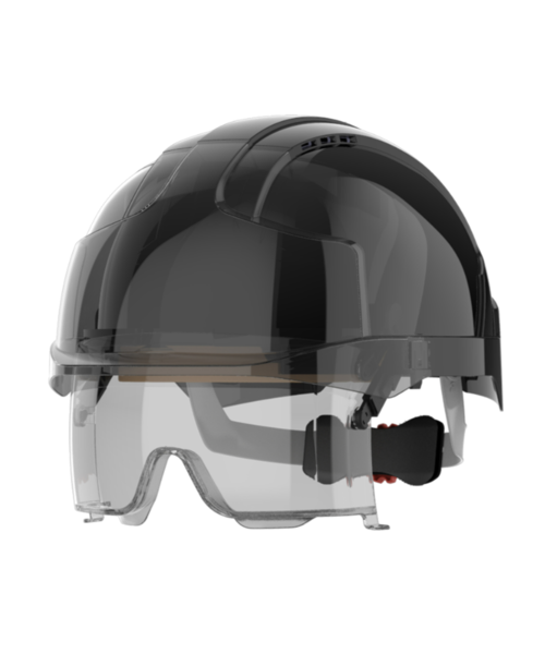 JSP  Casque de sécurité EVO® VISTAlens® avec lunettes intégrées - avec ouvertures de ventilation