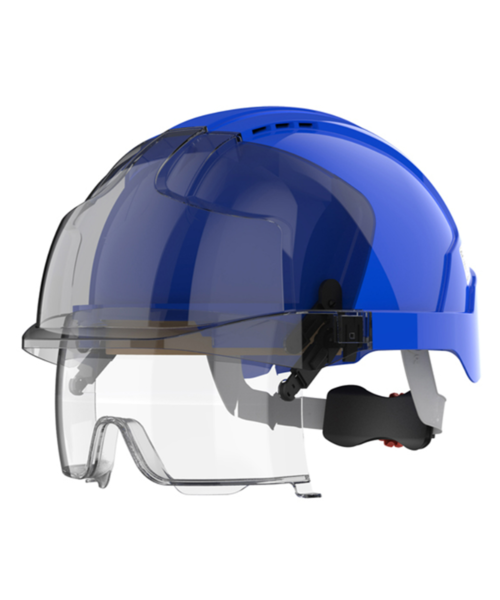 JSP  Casque de sécurité EVO® VISTAlens® avec lunettes intégrées - avec ouvertures de ventilation