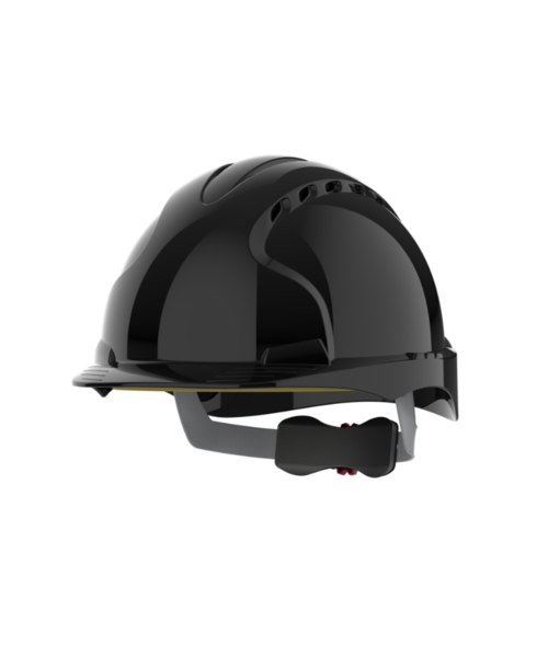 JSP  Casque de sécurité EVO ® 3 avec bouton rotatif, visière moyenne, ventilé