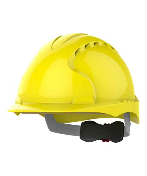 JSP  Casque de sécurité EVO ® 3 avec bouton rotatif, visière moyenne, ventilé