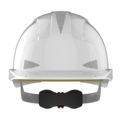 JSP  Casque de sécurité EVOLite® avec bouton rotatif, visière moyenne, ventilé CR