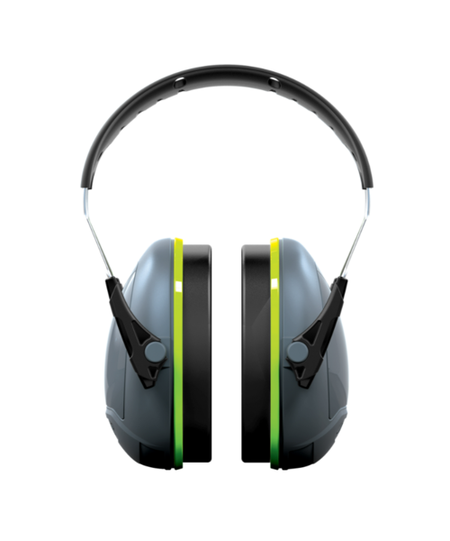 JSP  Casque antibruit Sonis®1 avec serre-tête (27 dB), gris foncé/vert