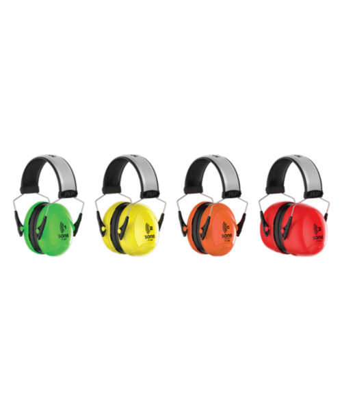 JSP  Casque antibruit Sonis®1 avec serre-tête, Extra-Vis (27 dB), vert